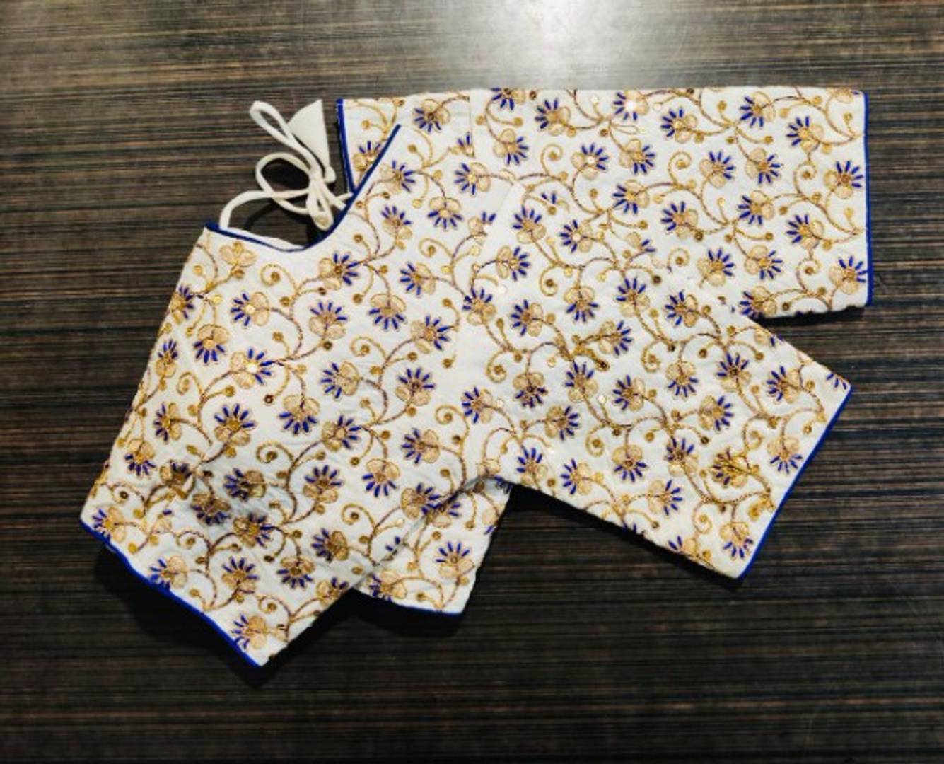 Stylish Phantom Silk Embroidered Stitched Blouse